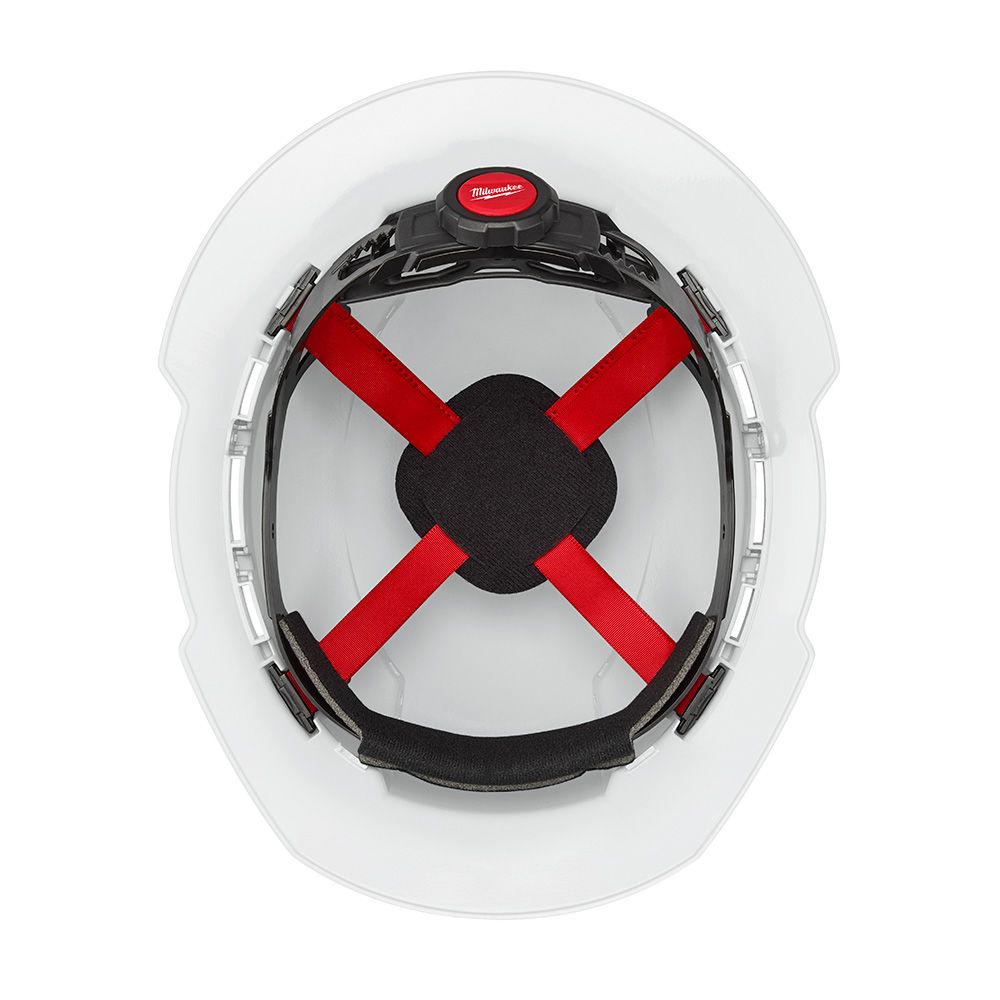 Milwaukee BOLT Full Brim Hard Hat w/4pt Ratcheting Suspension Vented Class C - White