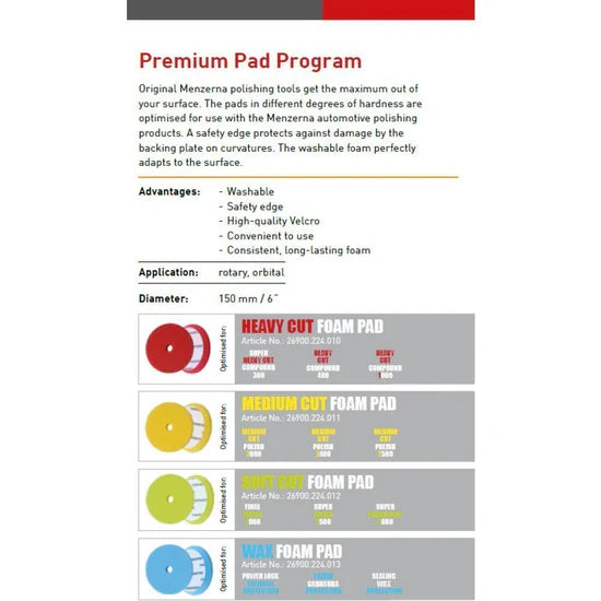 Soft Cut Premium Foam Polishing Pad