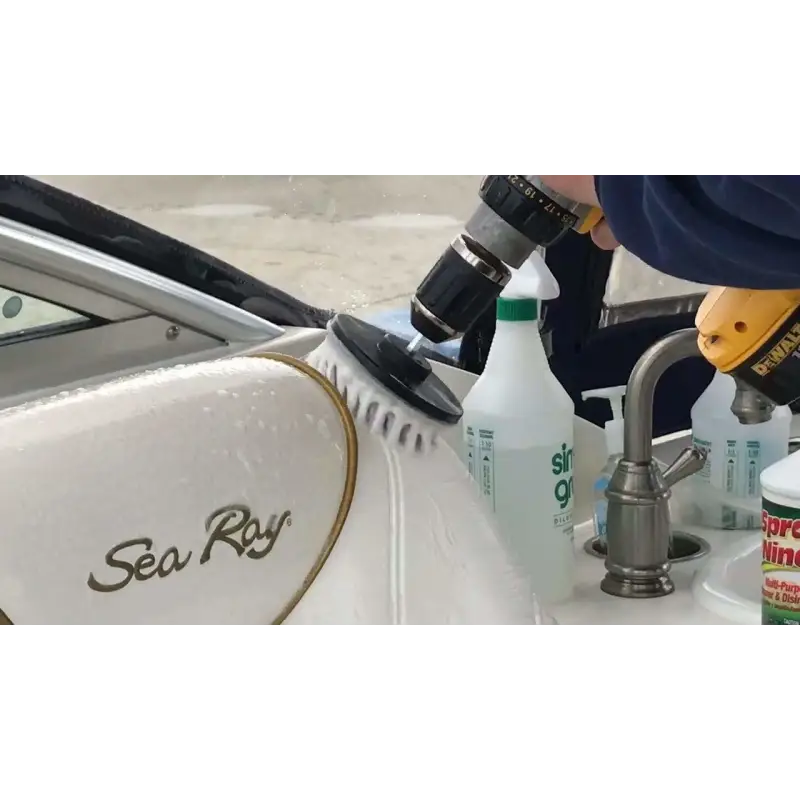 Drill Brush Kit White 2 round 4 flat 4 bullet DRILL