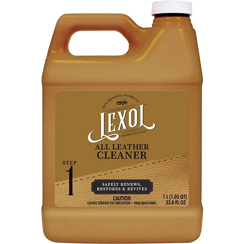 Lexor 1.05 quart Lexol Leather Cleaner, pH-Balanced for Use on Leather Apparel, Furniture, Auto Interiors, Shoes, Handbags and Accessories, 16.9 oz