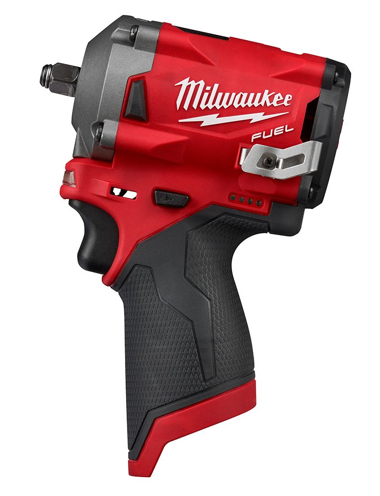 Milwaukee M12 FUEL 12 Volt Lithium-Ion Brushless Cordless Stubby 3/8 in. Impact Wrench - Tool Only