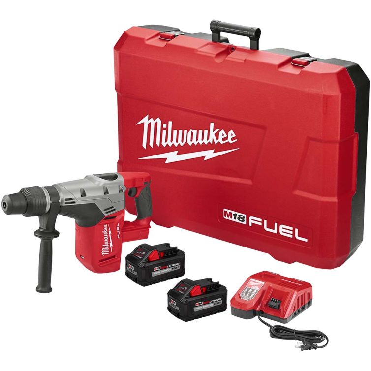 Milwaukee M18 FUEL 18 Volt Lithium-Ion Brushless Cordless 1-9/16 in. SDS MAX Rotary Hammer Drill Kit