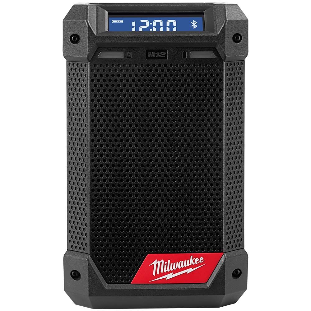 Milwaukee M12 12 Volt Lithium-Ion Cordless Radio + Charger - Tool Only