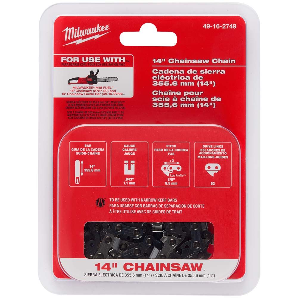 Milwaukee 14" Replacement Chainsaw Chain