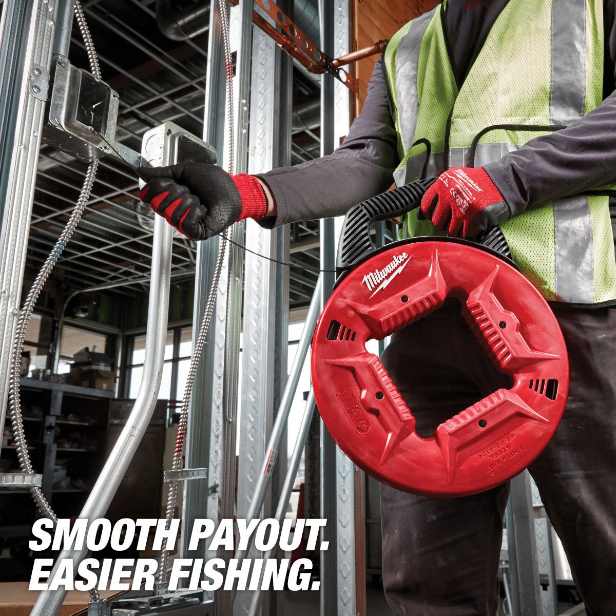 Milwaukee 240 ft. 1/8 in. Steel Fish Tape