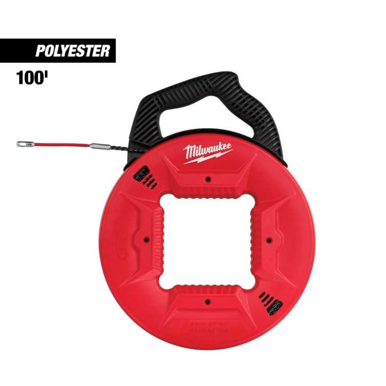 Milwaukee 100 ft. Polyester Fish Tape with Flexible Metal Leader