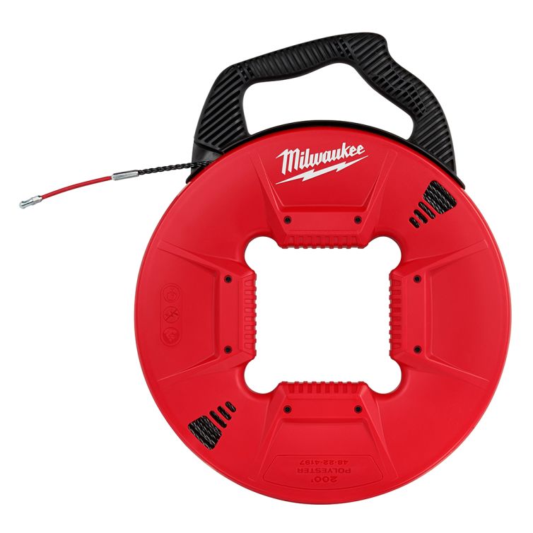 Milwaukee 200 Ft. Polyester Fish Tape w/ Flexible Metal Leader
