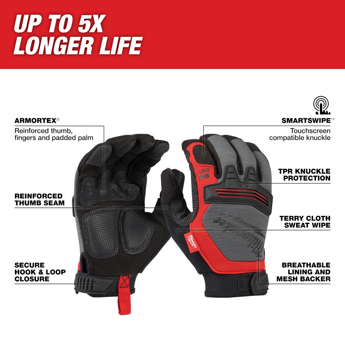 Milwaukee Demolition Gloves - Medium