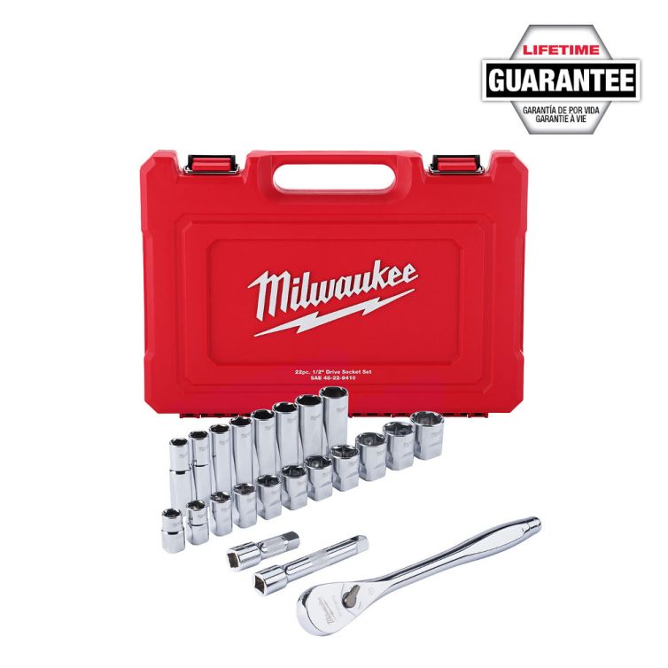 Milwaukee 22 pc. 1/2" SAE Socket Wrench Set