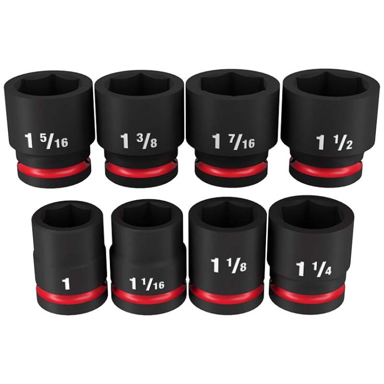 Milwaukee 8pc SHOCKWAVE Impact Duty 3/4" Drive SAE Standard 6 Point Socket Set