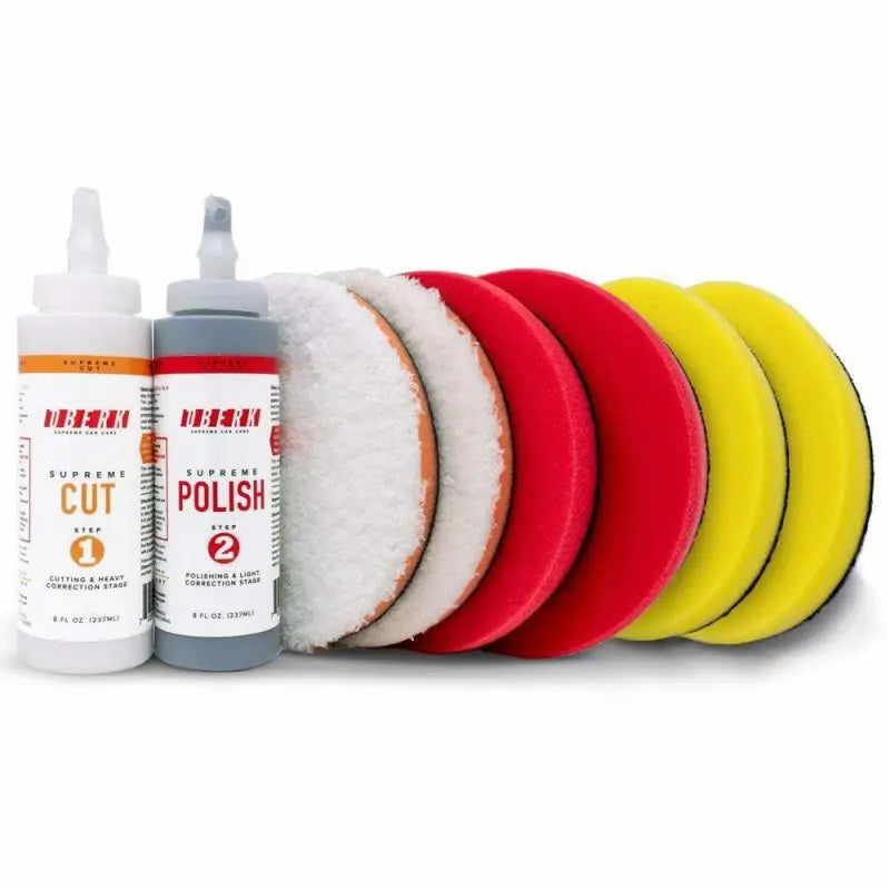 oberk Paint Correction with 5.5" pads for 5" backing plate Oberk 8 oz. Ultimate Kit