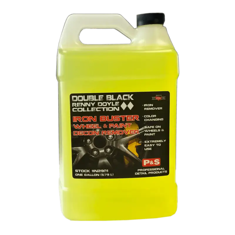 P&S Double Black Renny Doyle Collection paint correction 1 Gallon Double Black Renny Doyle Iron Buster - Iron Remover for Wheels and Painted Surfaces