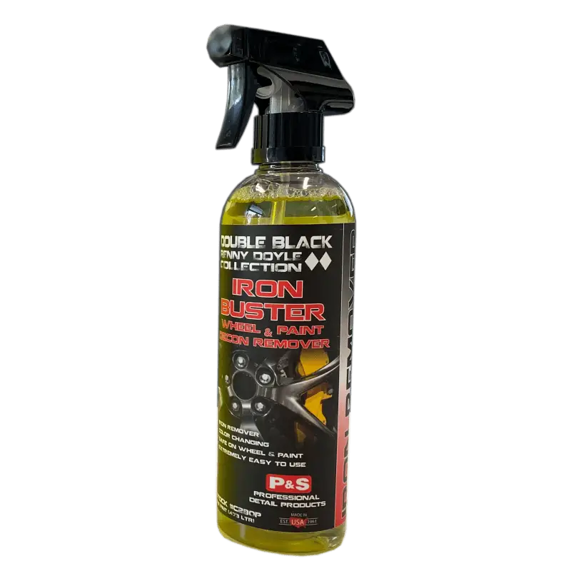 P&S Double Black Renny Doyle Collection paint correction 1 Pint Double Black Renny Doyle Iron Buster - Iron Remover for Wheels and Painted Surfaces