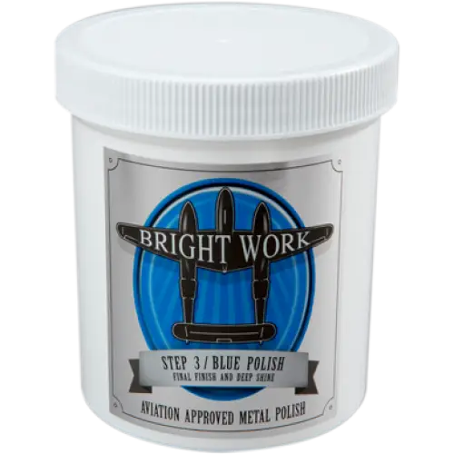 Real Clean Aviation Bright Work Metal Polishes - 16 oz Blue
