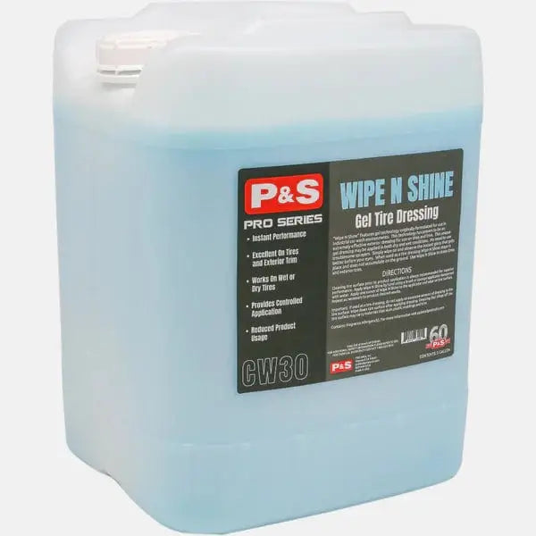 P&S Wash 5 Gallon Wipe N Shine to Dress Tires, Exterior and Interior Trim P&S